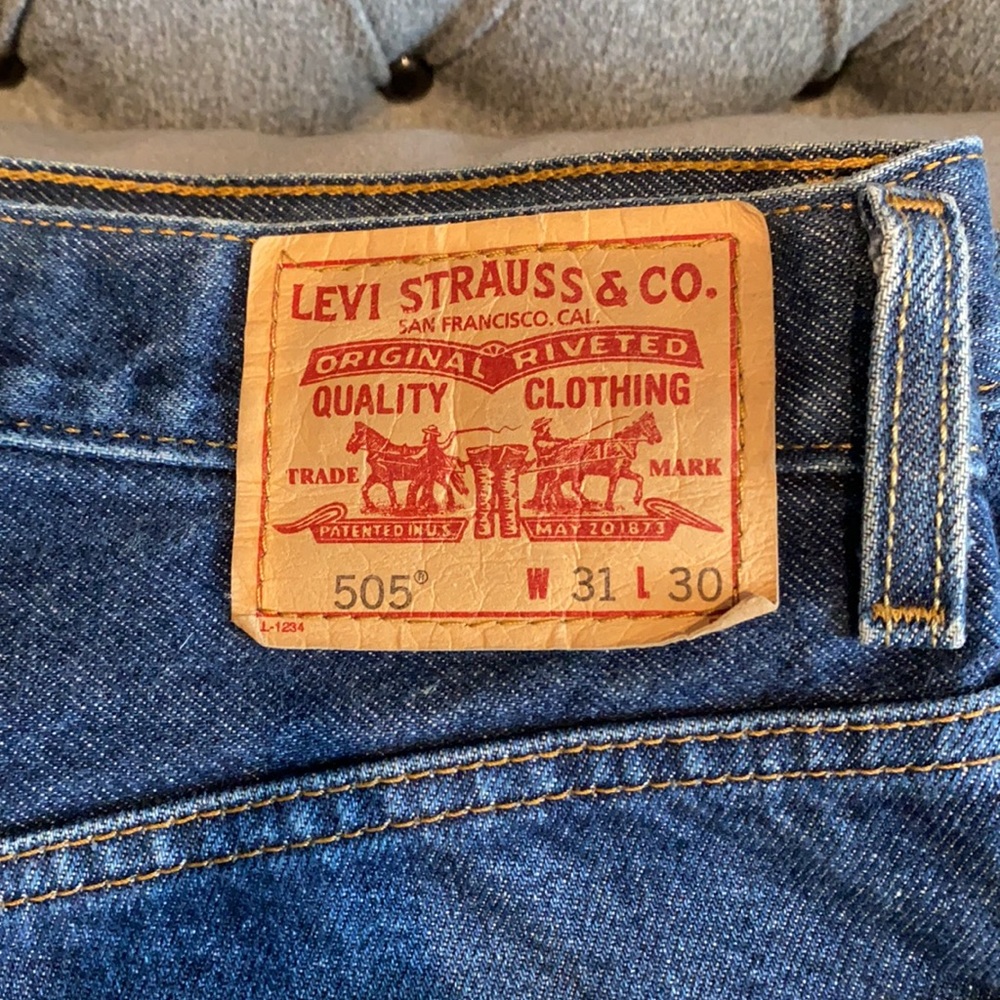 LEVI'S 505 Jeans Regular Fit 31x30 - Picture 3 of 11